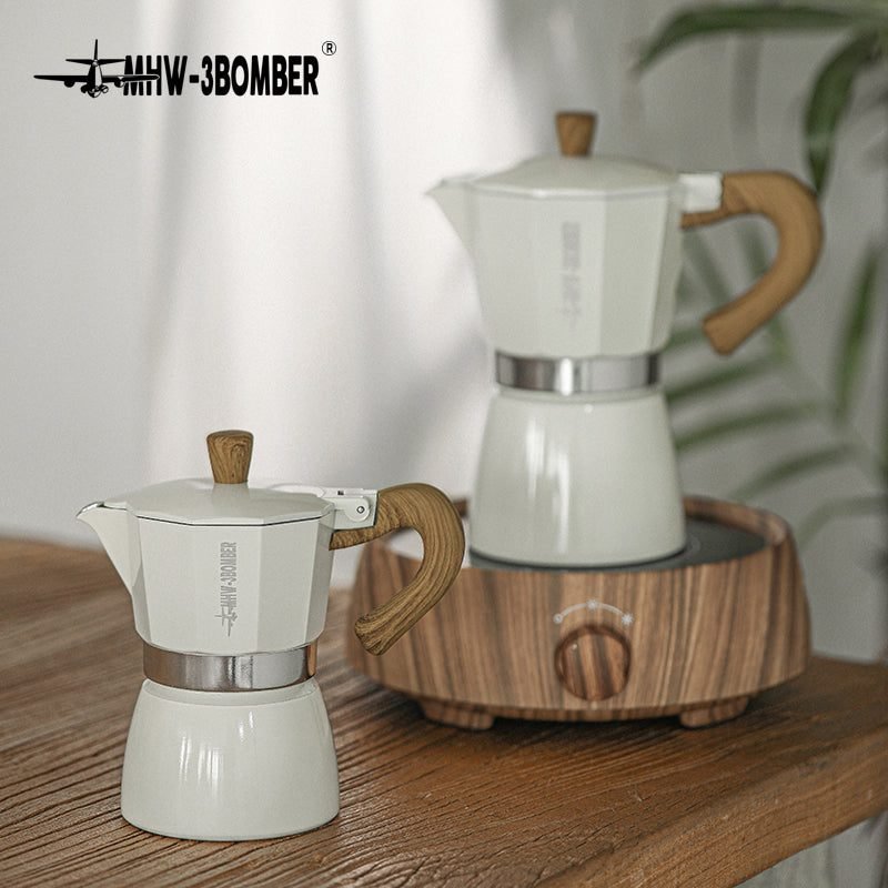 ⁦MHW Moka Pot 300ml - white⁩ - الصورة ⁦8⁩