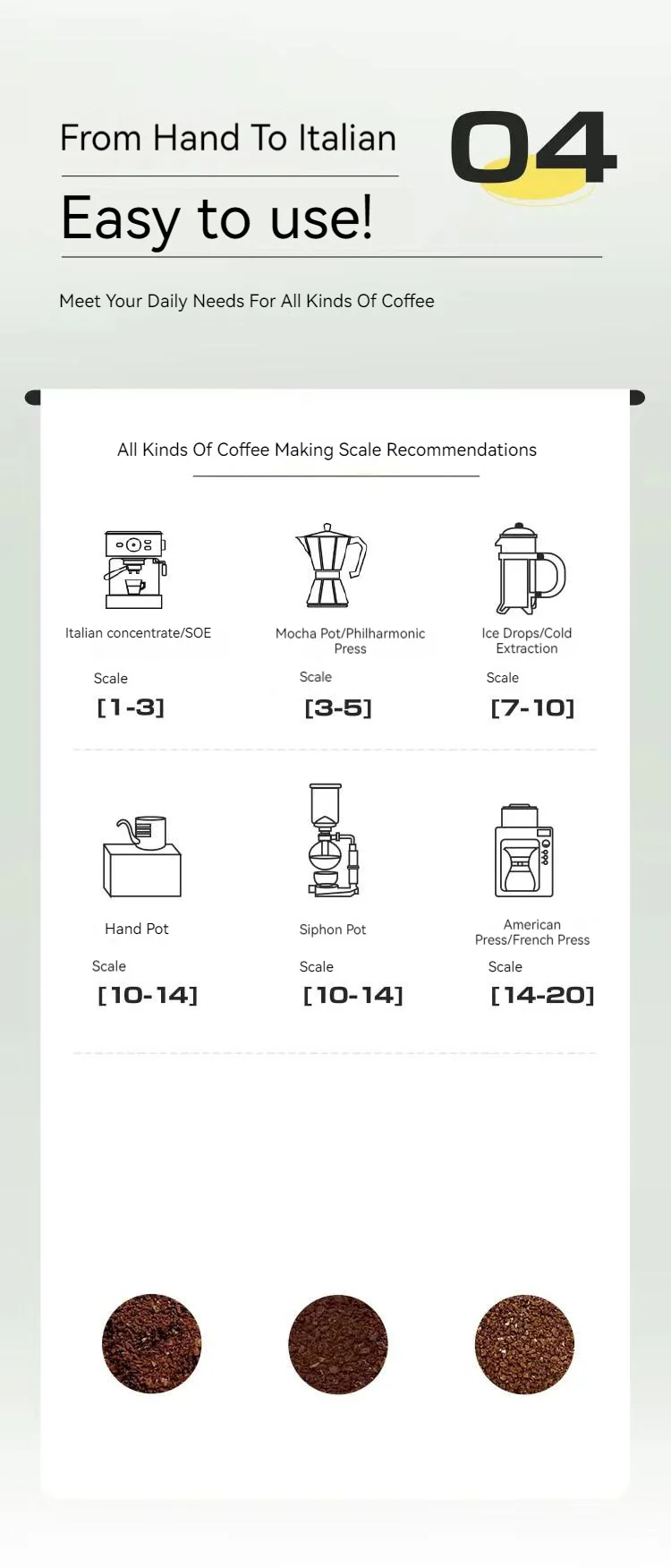 ⁦POTU Manual Coffee Grinder⁩ - الصورة ⁦3⁩