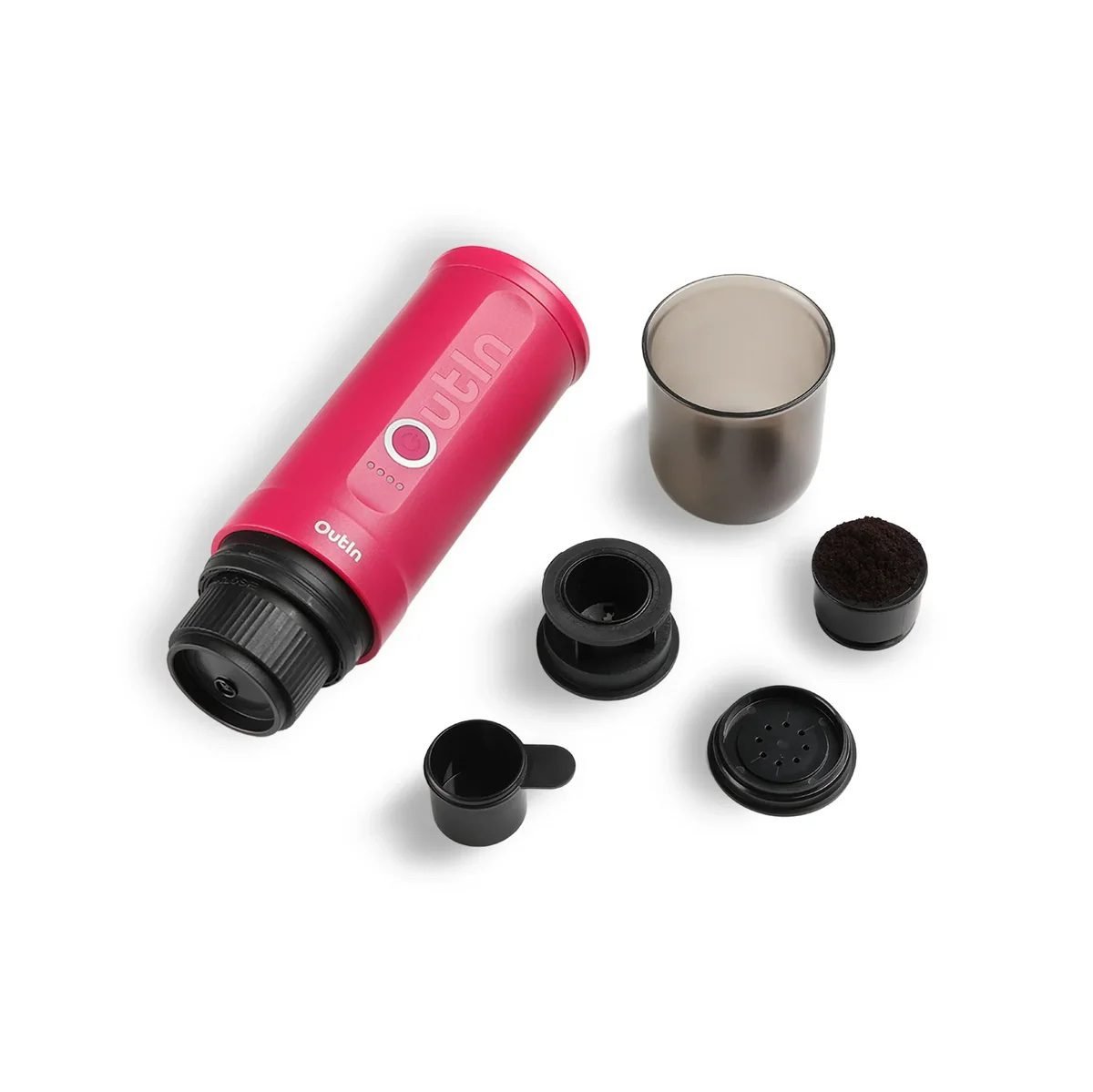 ⁦OutIn Nano Portable Espresso Machine (Fuchsia Pink)⁩ - الصورة ⁦4⁩