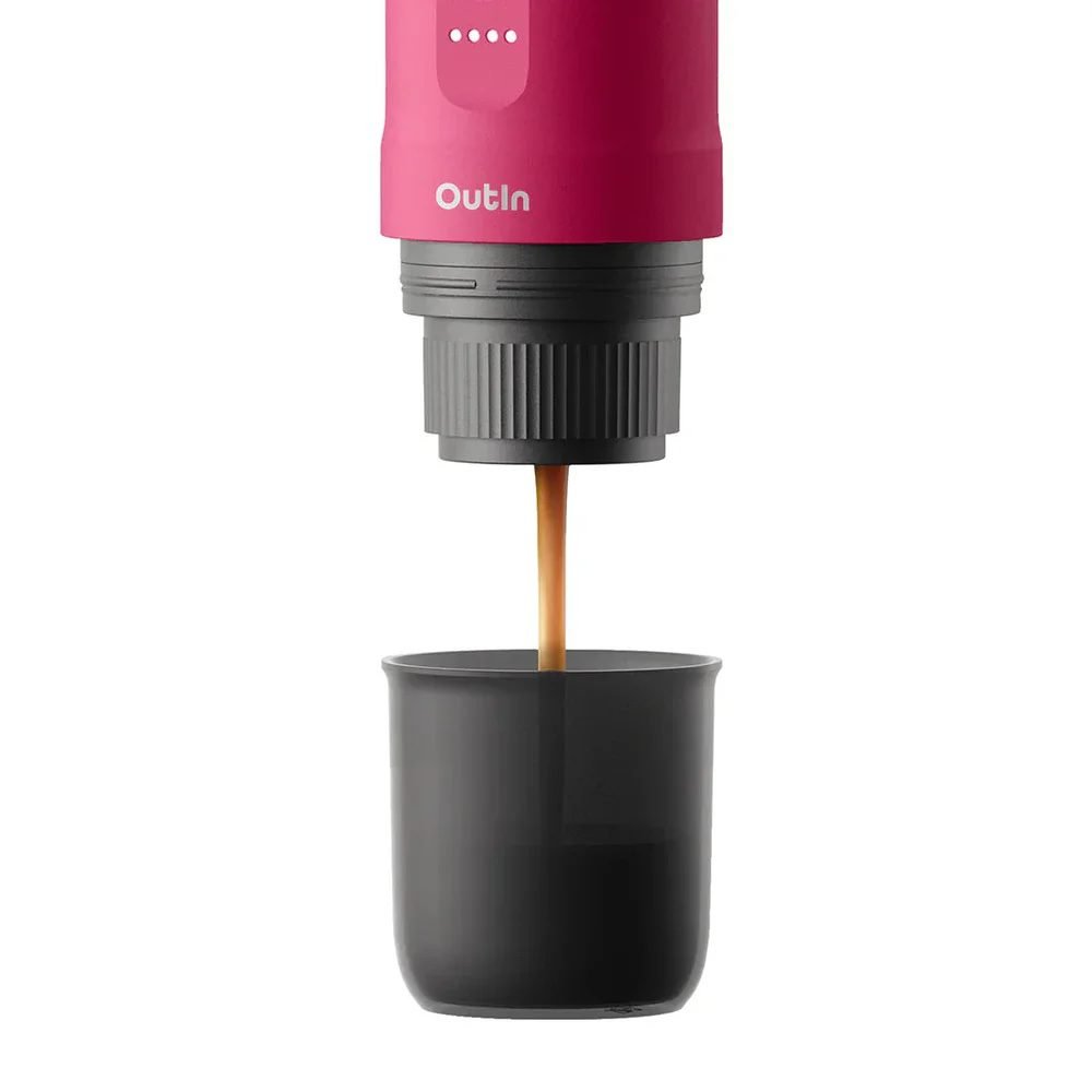 ⁦OutIn Nano Portable Espresso Machine (Fuchsia Pink)⁩ - الصورة ⁦6⁩