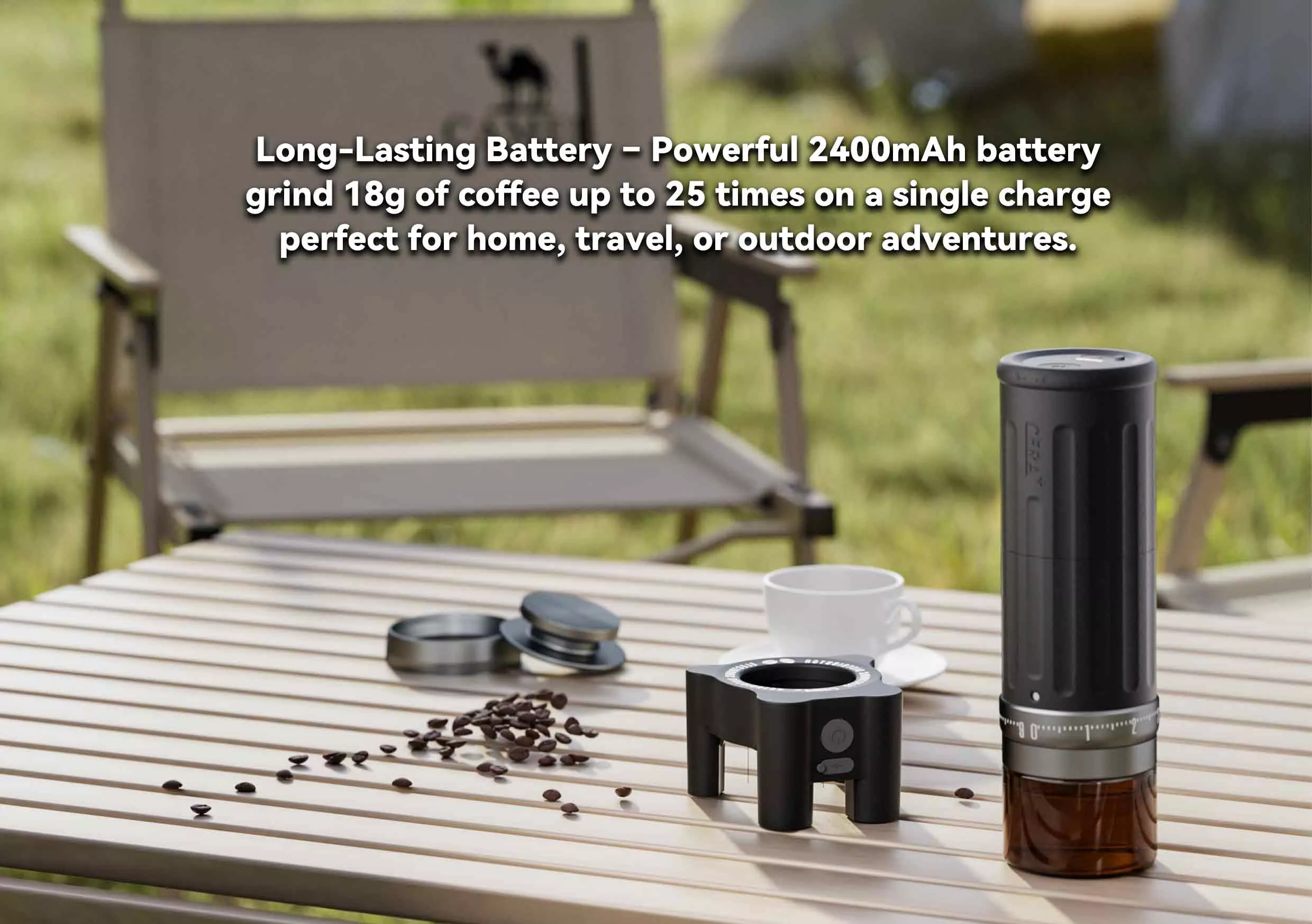 ⁦Cera+ CGE03 Portable Electric Coffee Grinder⁩ - الصورة ⁦3⁩