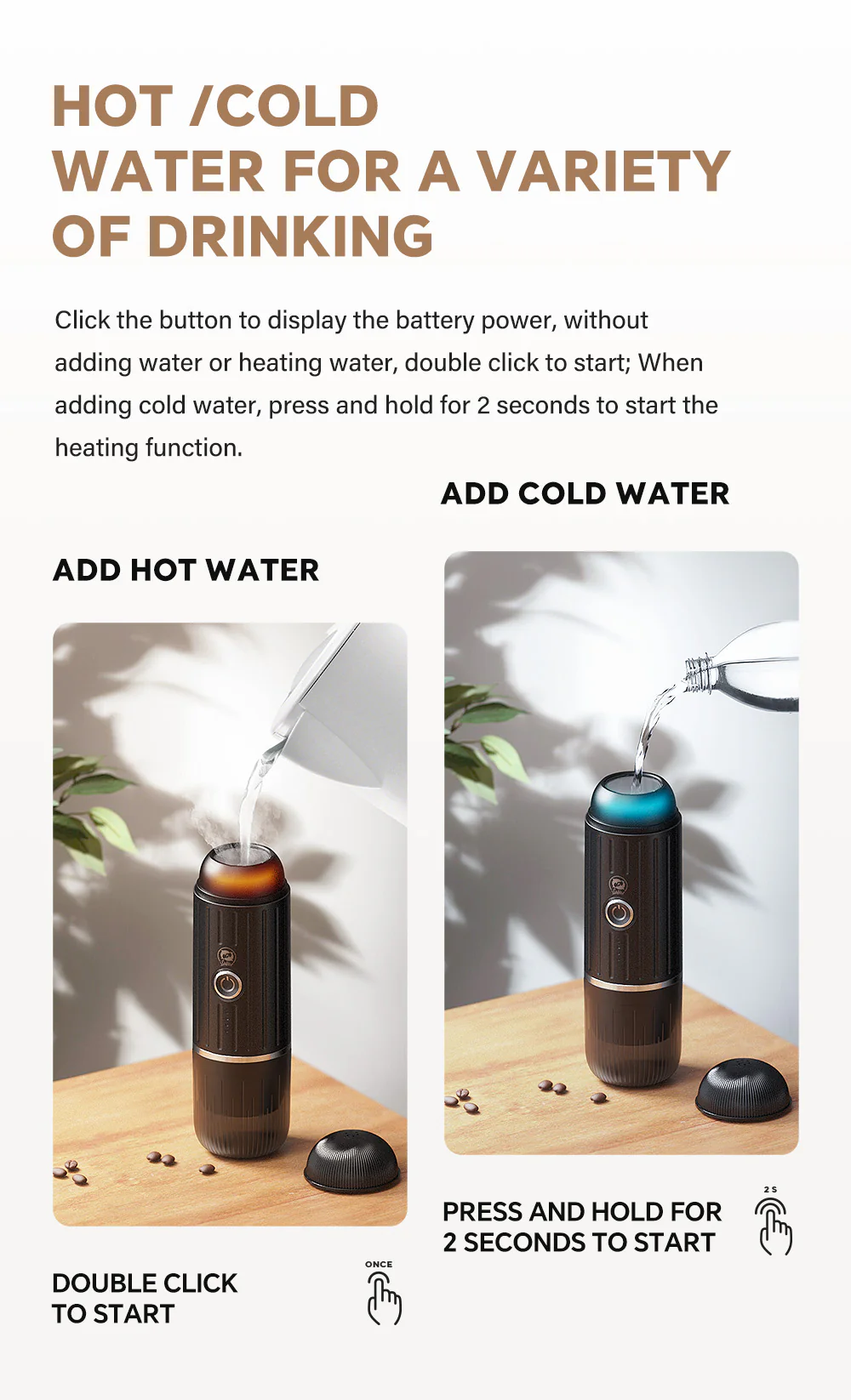 ⁦iCafilas Portable Espresso Make⁩ - الصورة ⁦5⁩
