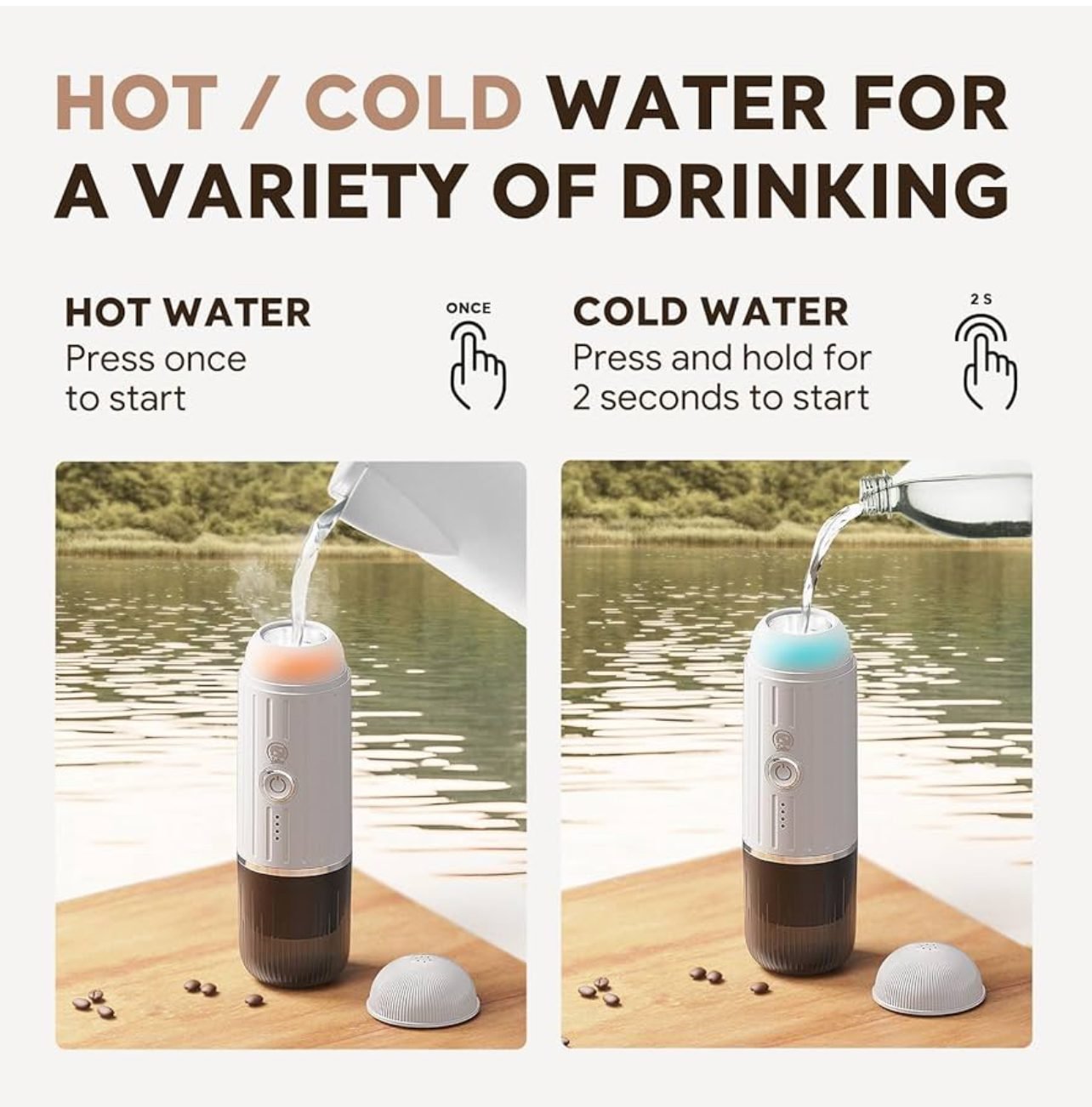 ⁦iCafilas Portable Espresso Maker⁩ - الصورة ⁦7⁩