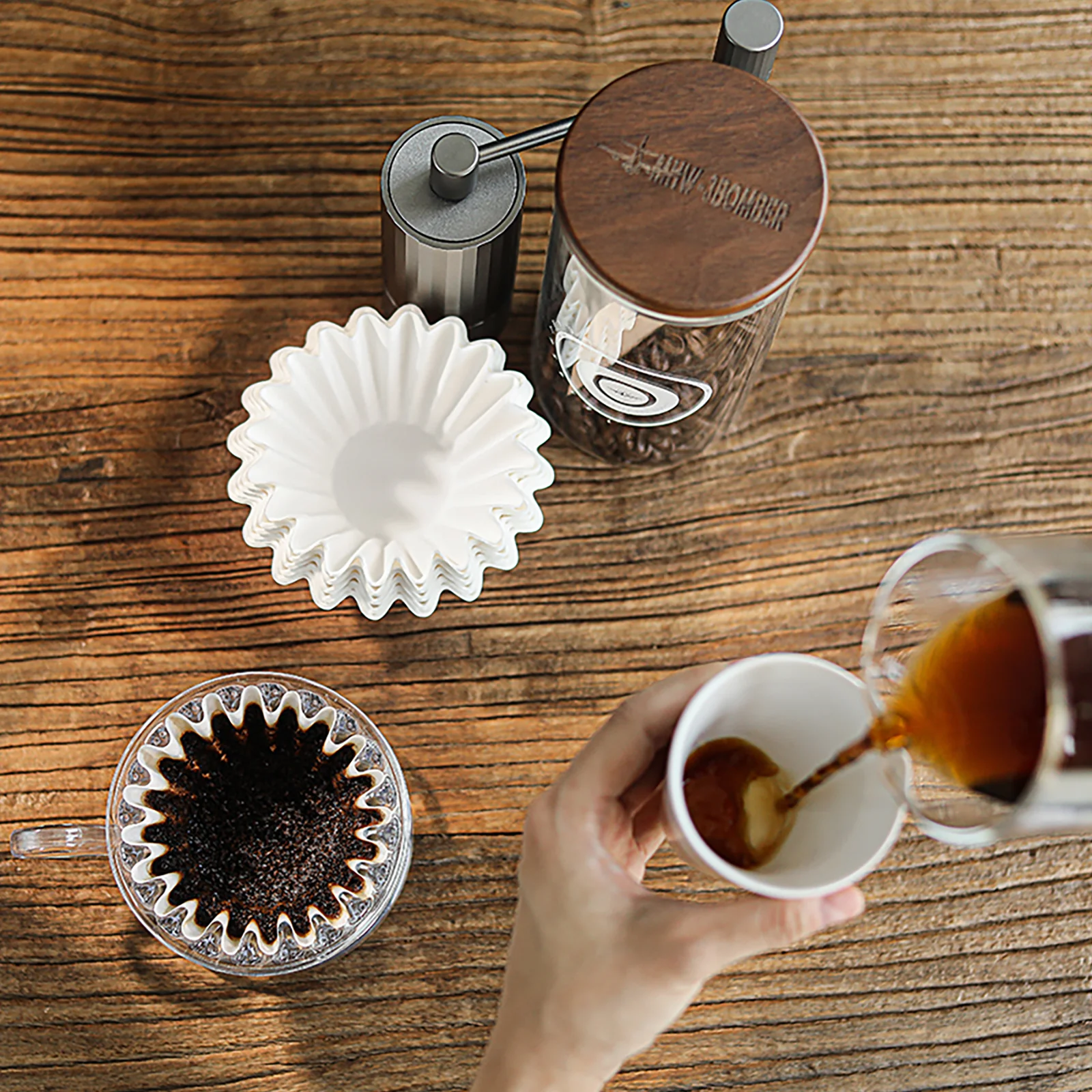 MHW-3BOMBER CAKE-SHAPED COFFEE FILTER PAPER 185 - الصورة 4