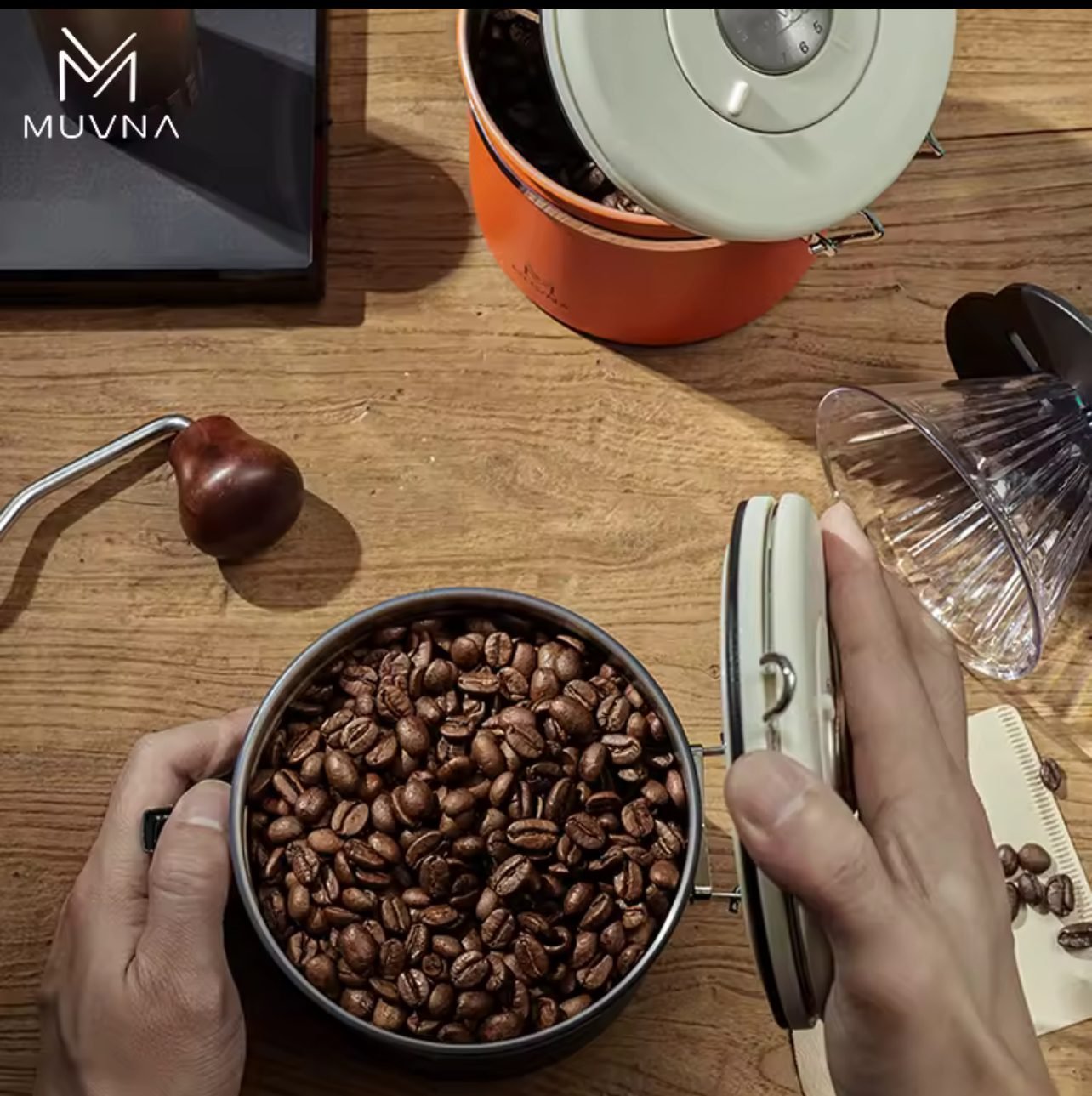 ⁦Muvna AIRTIGHT COFFEE BEAN STORAGE CANISTER 750 g⁩ - الصورة ⁦9⁩