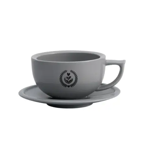 MUVNA Embossed Ceramic Latte Cup 280ml