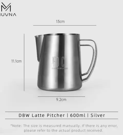 Muvna DOUBLE WING LATTE ART PITCHER PROFESSIONAL MILK FROTHING CUP