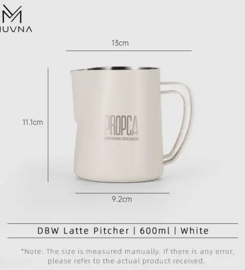 Muvna DOUBLE WING LATTE ART PITCHER PROFESSIONAL MILK FROTHING CUP