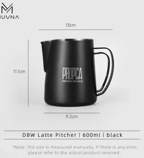 Muvna DOUBLE WING LATTE ART PITCHER PROFESSIONAL MILK FROTHING CUP
