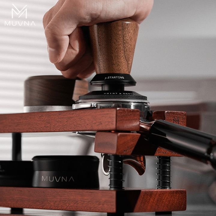 ⁦MUVNA Coffee Tamper Station Base Spring-loaded⁩ - الصورة ⁦3⁩