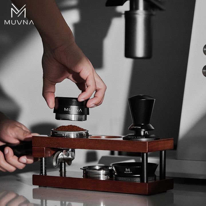 ⁦MUVNA Coffee Tamper Station Base Spring-loaded⁩ - الصورة ⁦2⁩