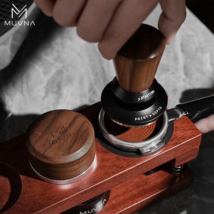 ⁦MUVNA Coffee Tamper Station Base Spring-loaded⁩ - الصورة ⁦4⁩