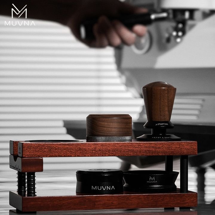 ⁦MUVNA Coffee Tamper Station Base Spring-loaded⁩ - الصورة ⁦5⁩