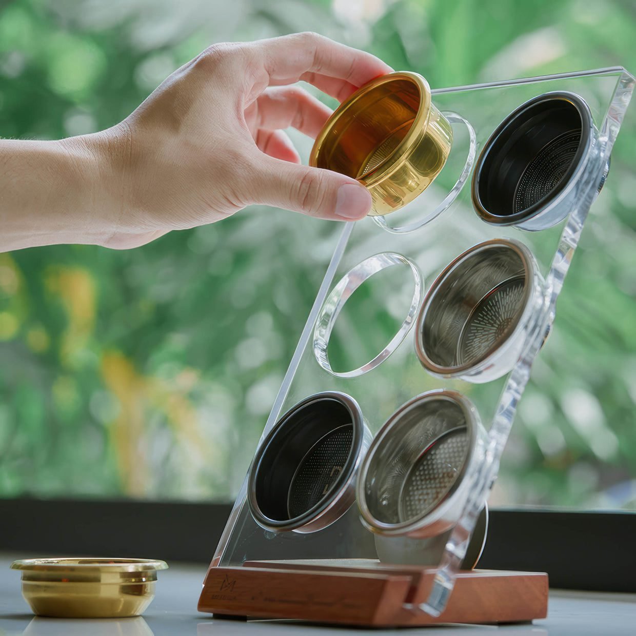 MUVNA coffee filter basket, and puck screen 3D storage rack - الصورة 5