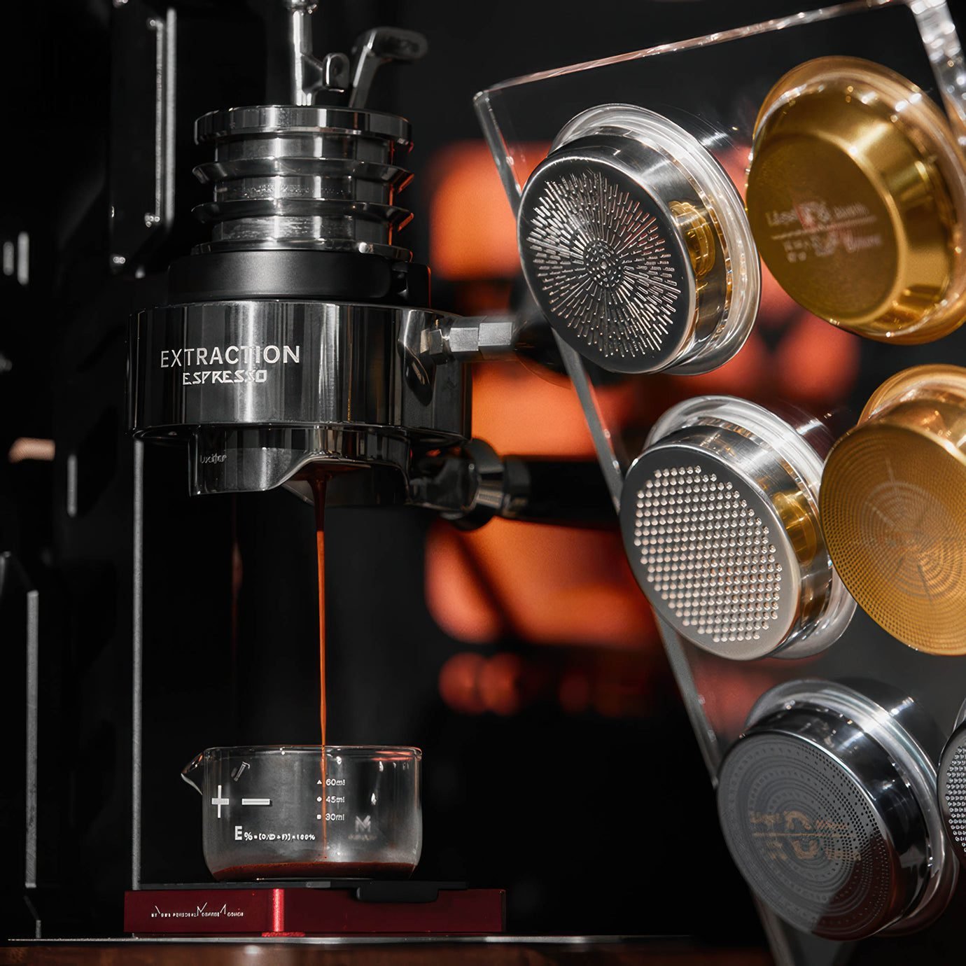 MUVNA coffee filter basket, and puck screen 3D storage rack - الصورة 3