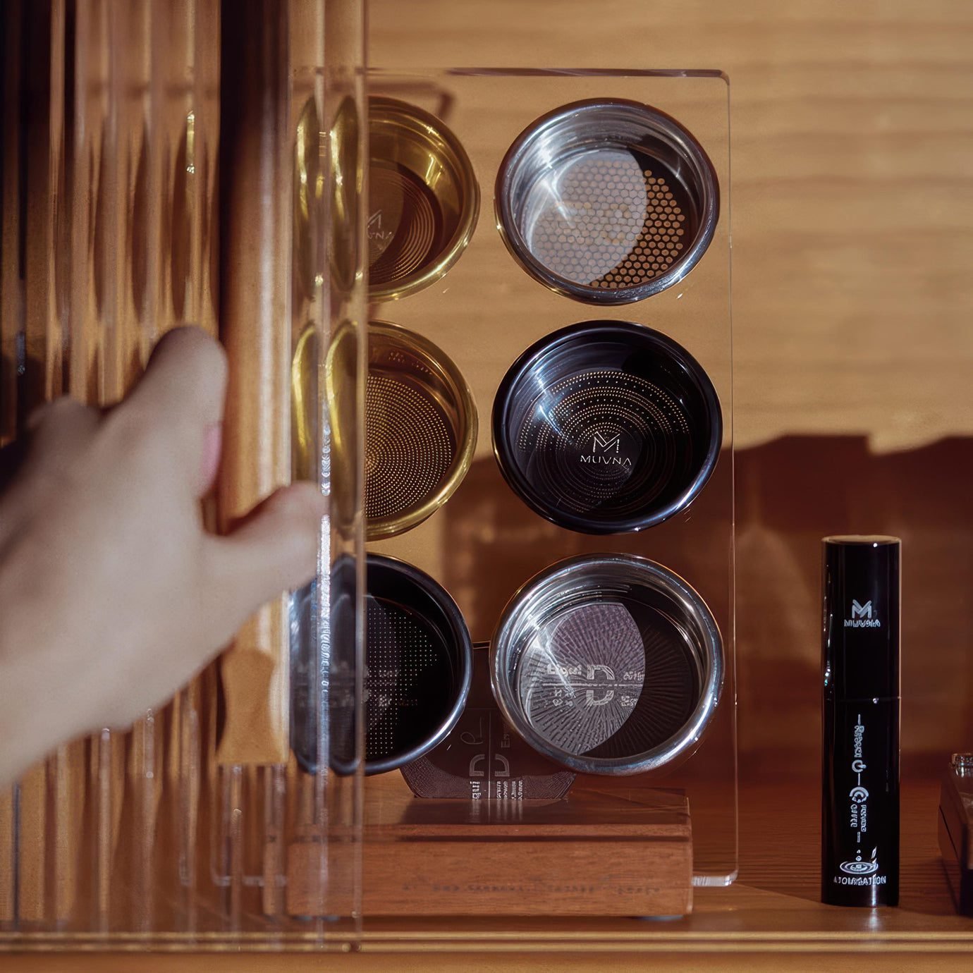 MUVNA coffee filter basket, and puck screen 3D storage rack - الصورة 9