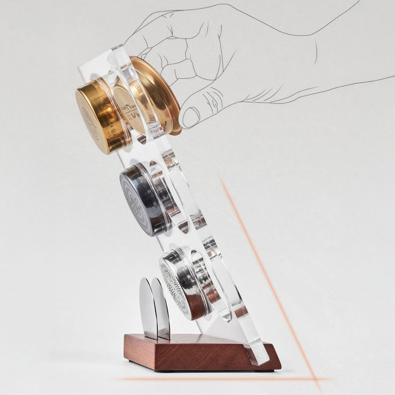 MUVNA coffee filter basket, and puck screen 3D storage rack - الصورة 7