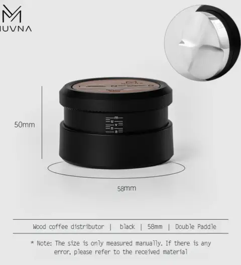 Muvna black丨58/58.35mm 丨 X-shaped dual paddle base