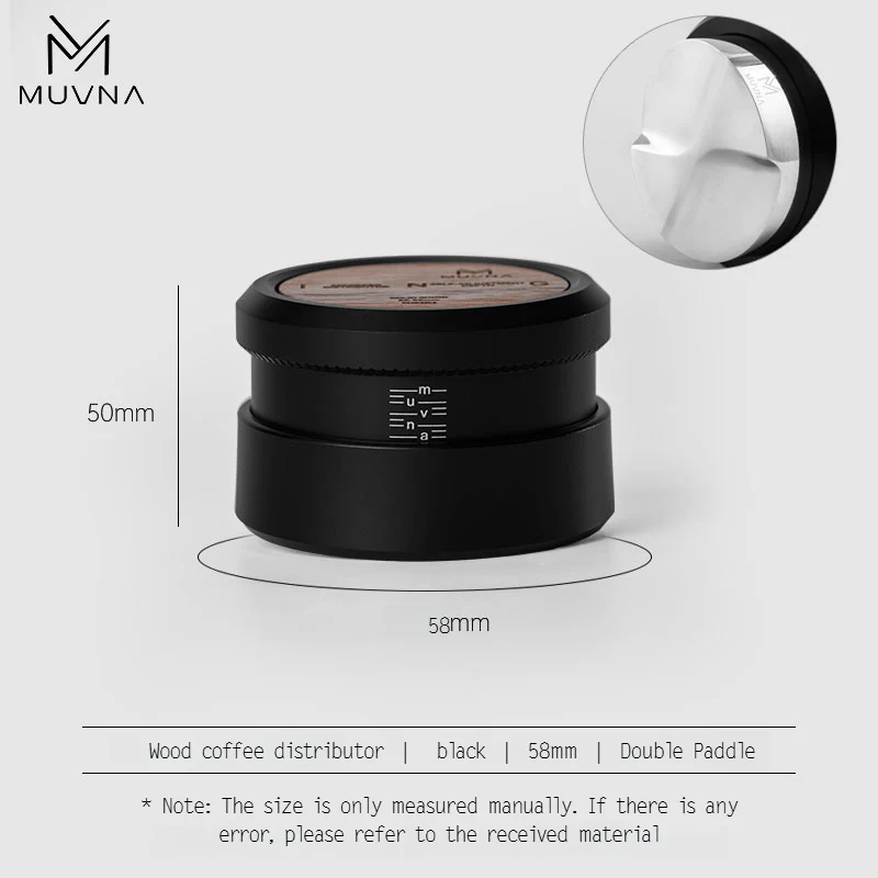 Muvna black丨58/58.35mm 丨 X-shaped dual paddle base