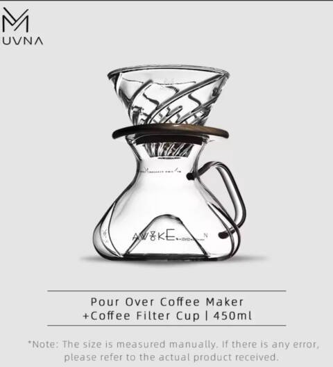 Muvna Tornado 450ml pour-over coffee maker set