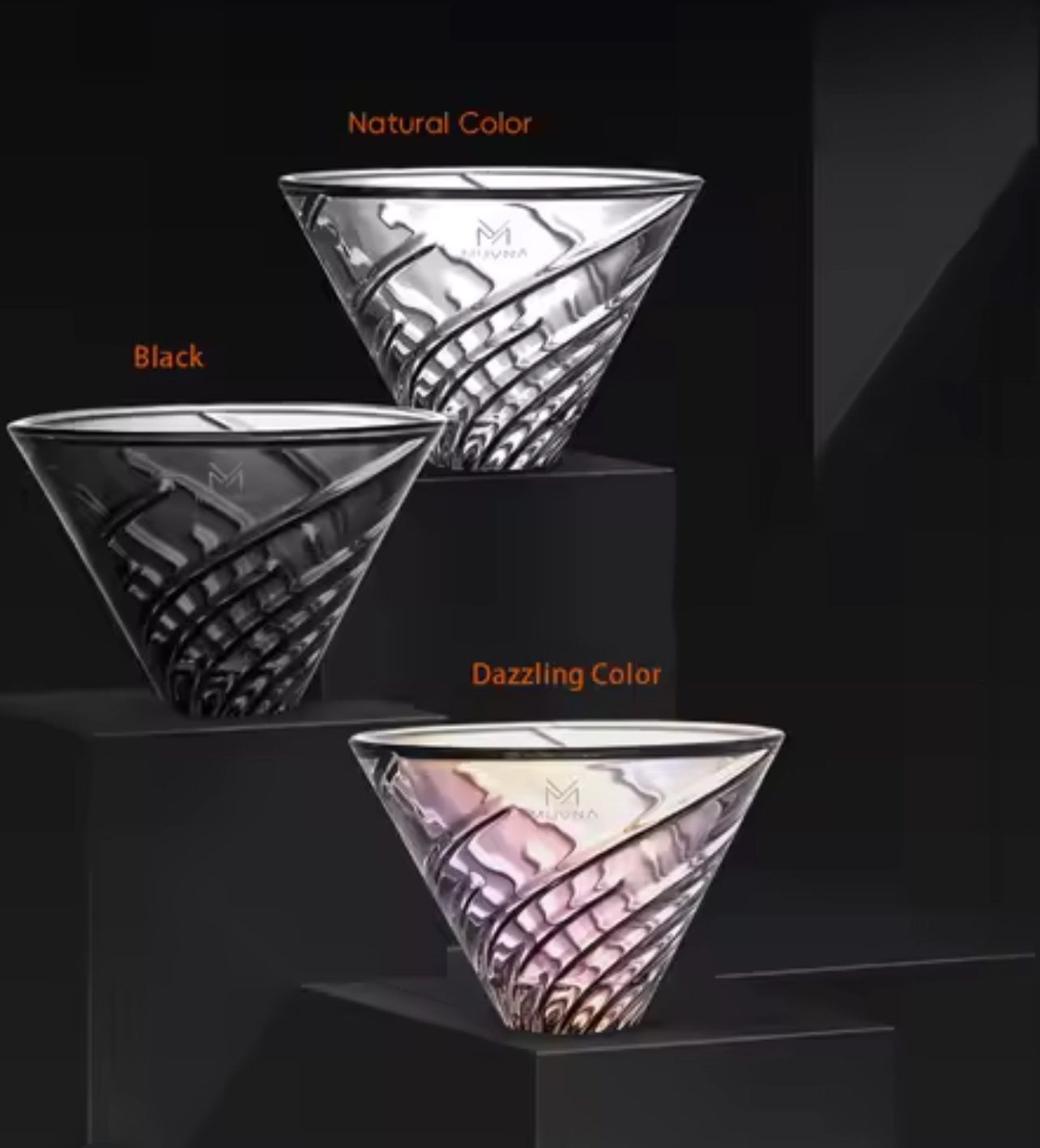 ⁦Muvna Drip Coffee Dripper and Wooden Dripper Stand⁩ - الصورة ⁦7⁩