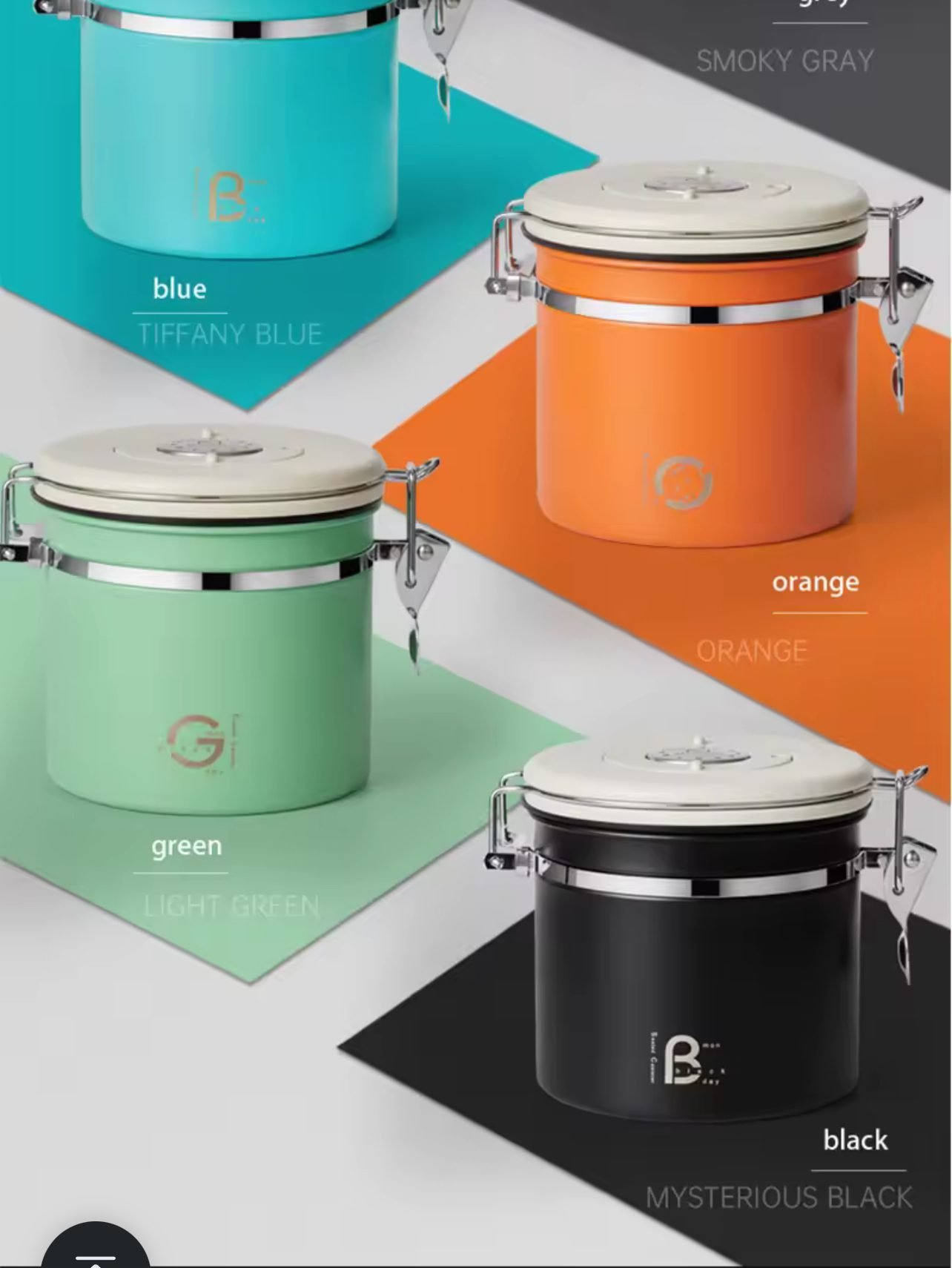 ⁦Muvna AIRTIGHT COFFEE BEAN STORAGE CANISTER 500 g⁩ - الصورة ⁦8⁩