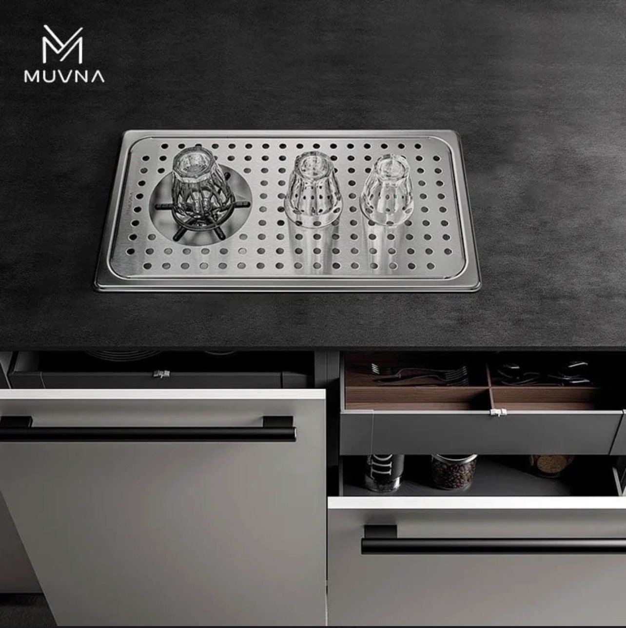 ⁦MUVNA | CUP RINSER 53 x 16.2 x 4cm⁩ - الصورة ⁦5⁩