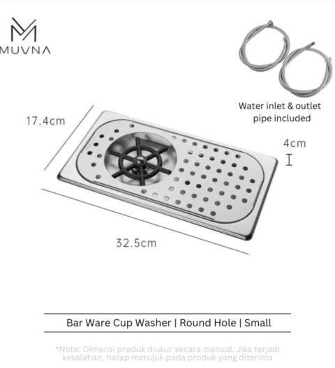 MUVNA | CUP RINSER 32.5 x 17.4 x 4cm