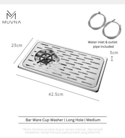 MUVNA | CUP RINSER 42.5 x 23 x 3 cm