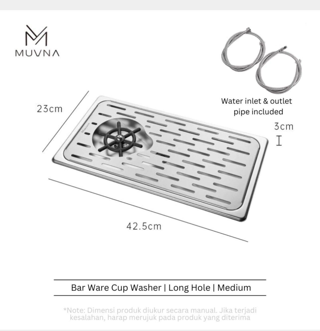 MUVNA | CUP RINSER 42.5 x 23 x 3 cm