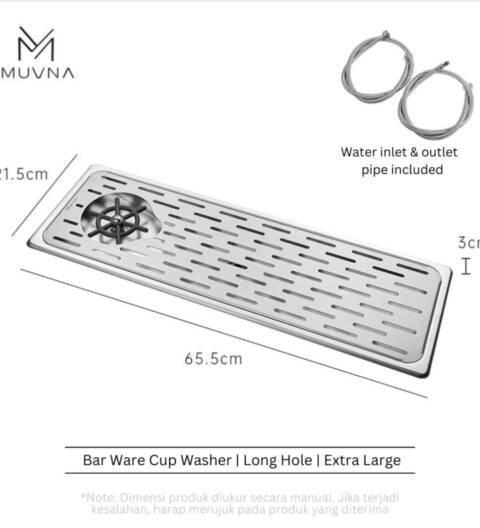 MUVNA | CUP RINSER 65.5 x 21.5 x 3 cm