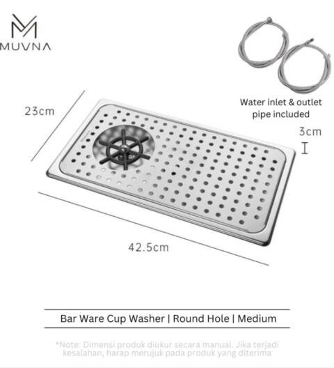 MUVNA | CUP RINSER 42.5 x 23 x 3 cm