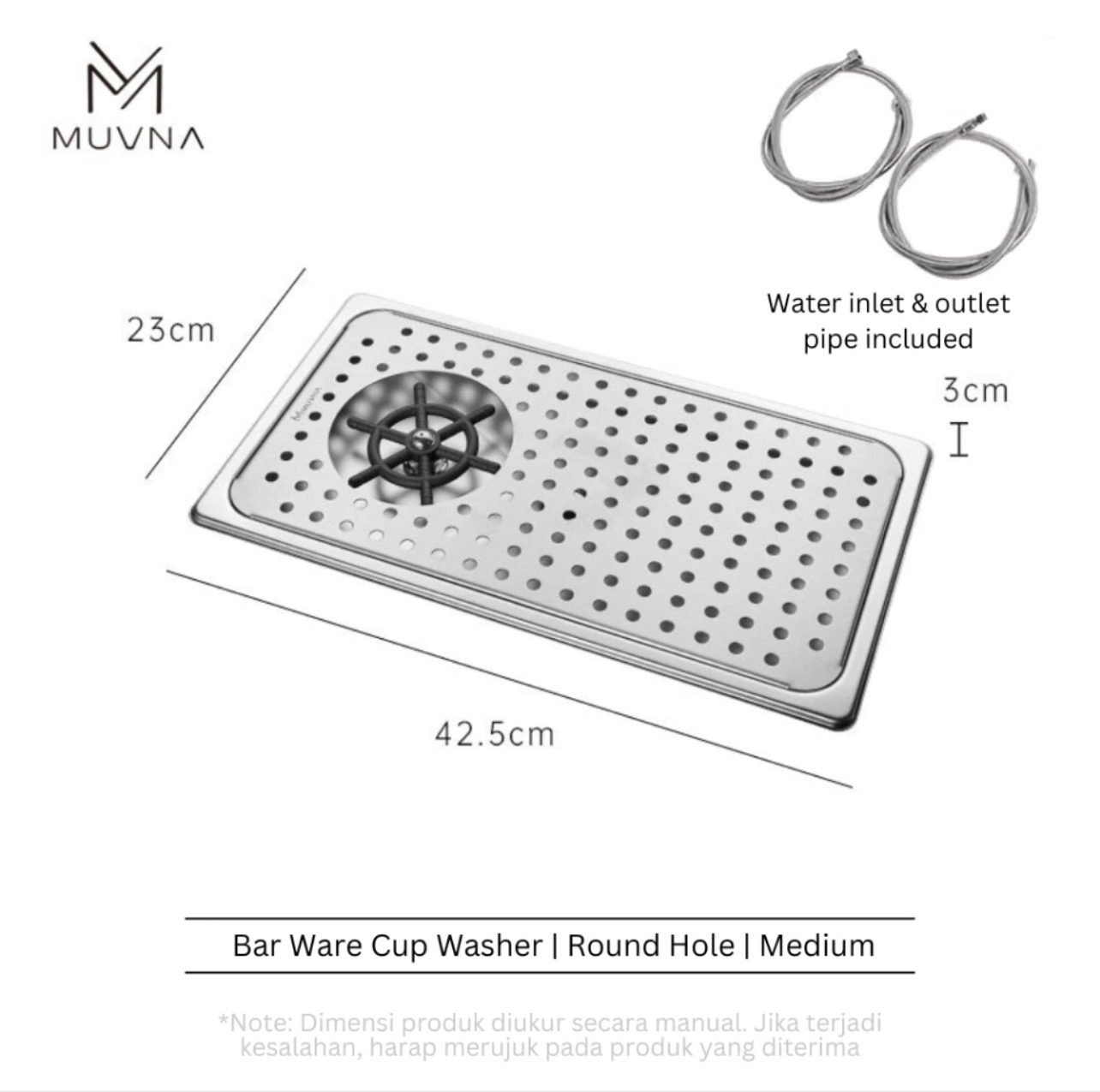 MUVNA | CUP RINSER 42.5 x 23 x 3 cm