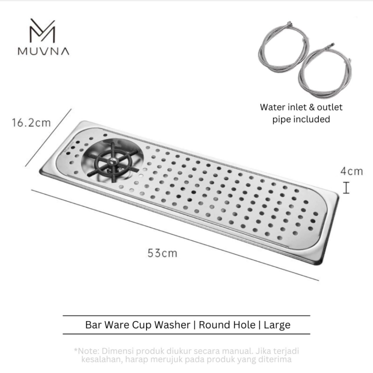 MUVNA | CUP RINSER 53 x 16.2 x 4cm