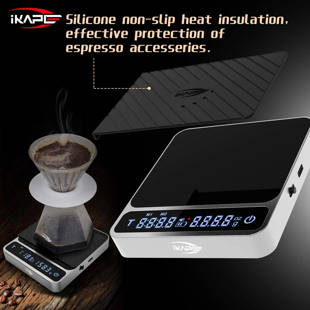 ⁦IKAPE Coffee Electronic Scale V2 for Drip coffee, Espresso (Blue)⁩ - الصورة ⁦4⁩