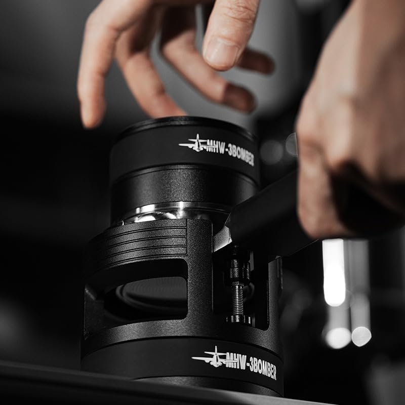MHW-3BOMBER Yu Series 58 mm Portafilter Container, Black - الصورة 2