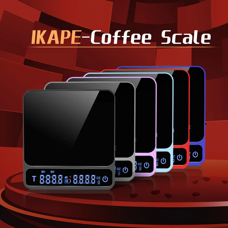 ⁦IKAPE Coffee Electronic Scale V2 for Drip coffee, Espresso (Blue)⁩ - الصورة ⁦2⁩