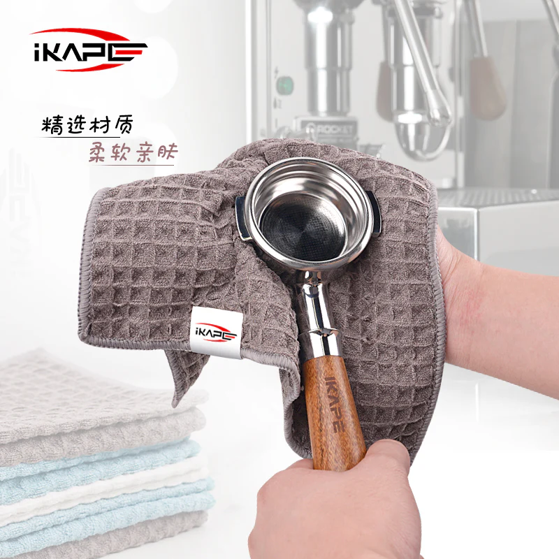 ⁦(30*30)IKAPE Espresso Bar Towel Cleaning Cloths Barista Micro Cloth⁩ - الصورة ⁦3⁩