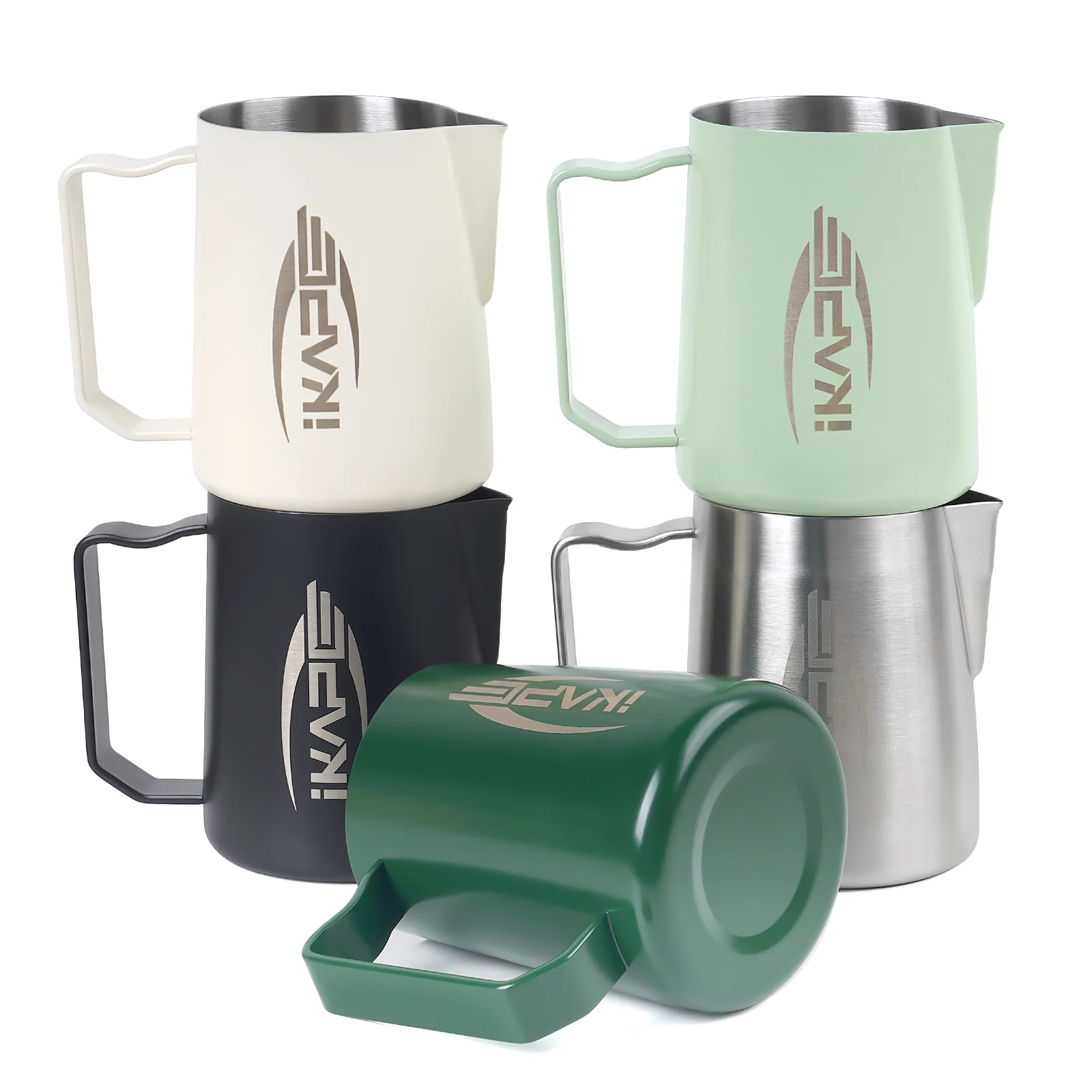 ⁦IKAPE Espresso V2 Milk Pitcher-Light Green⁩ - الصورة ⁦5⁩
