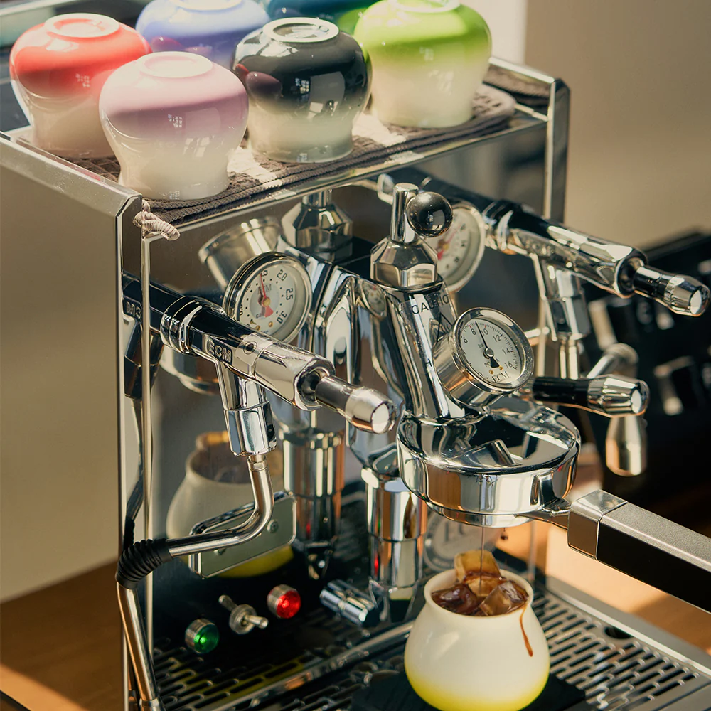 IKAPE Ceramic Combo Coffee Espresso Cup 180ml (Yellow) - الصورة 4