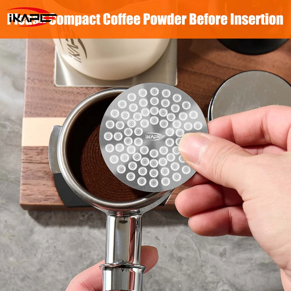 ⁦IKAPE V2 Espresso Puck Screen, Coffee Puck Screen Thick 0.8mm 51 mm⁩ - الصورة ⁦5⁩