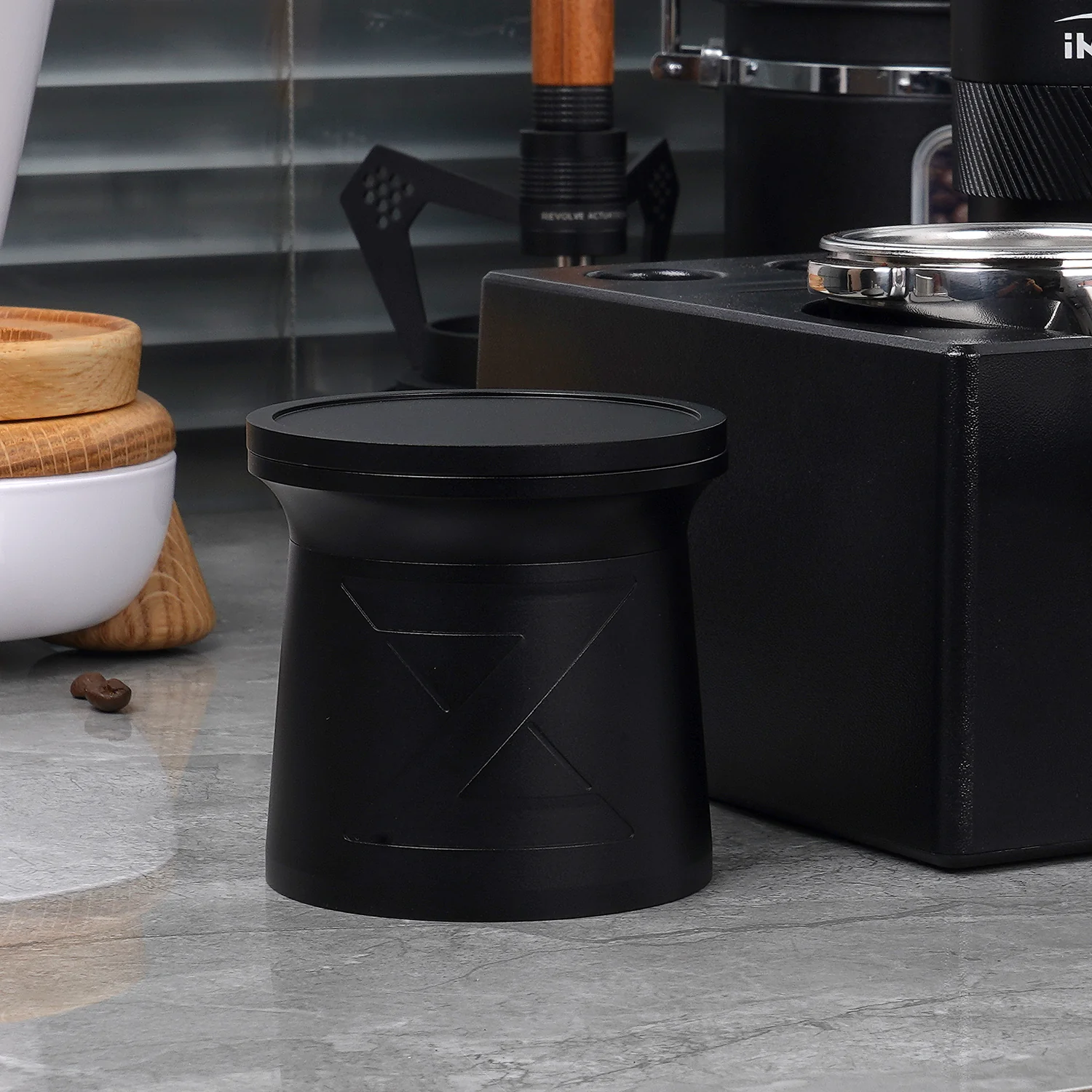 ⁦IKAPE Coffee Blind Shaker Espresso Powder V2 Receiver Cup 51 mm⁩ - الصورة ⁦7⁩