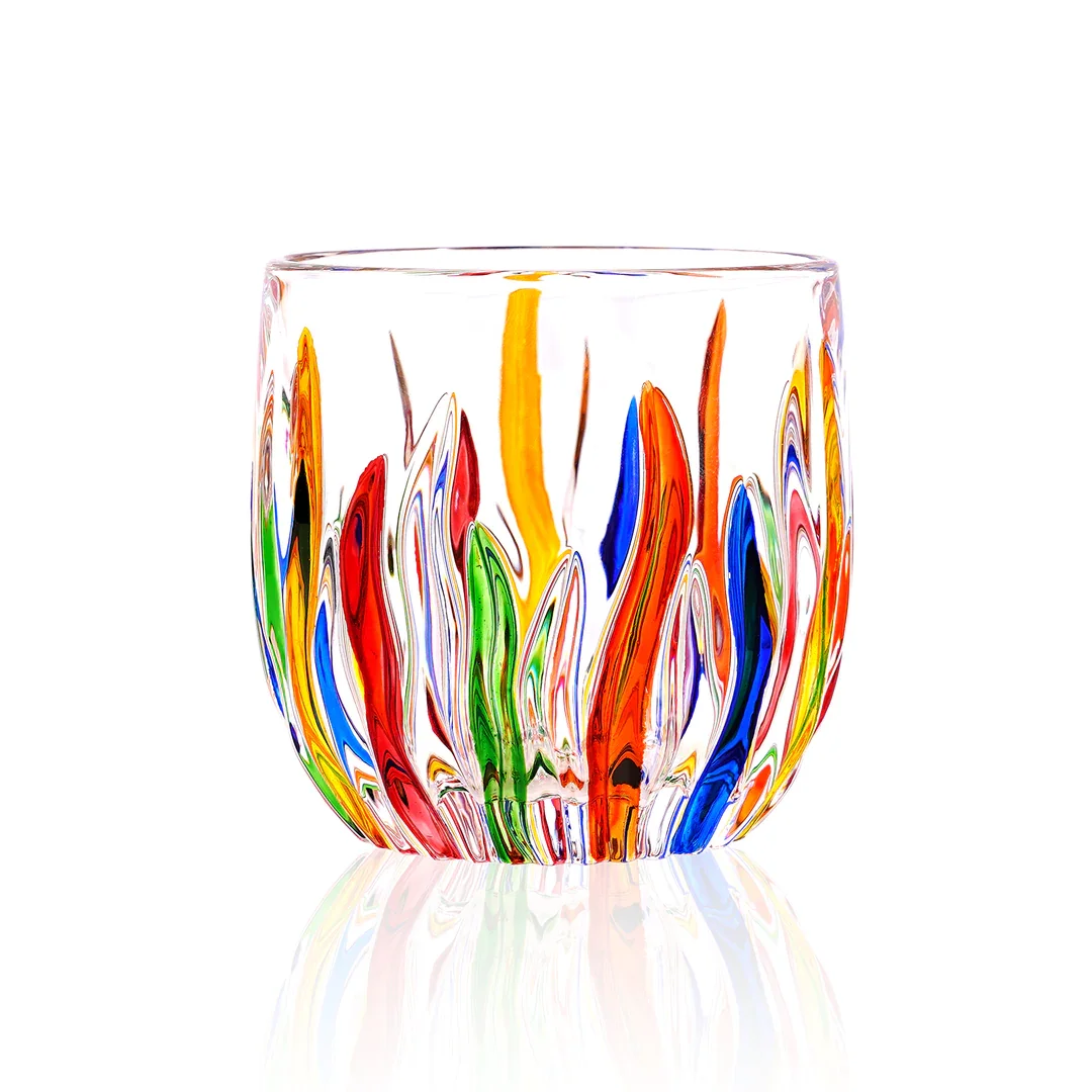 IKAPE Espresso/Flat White Cup 270ml Capacity DarkRainbow