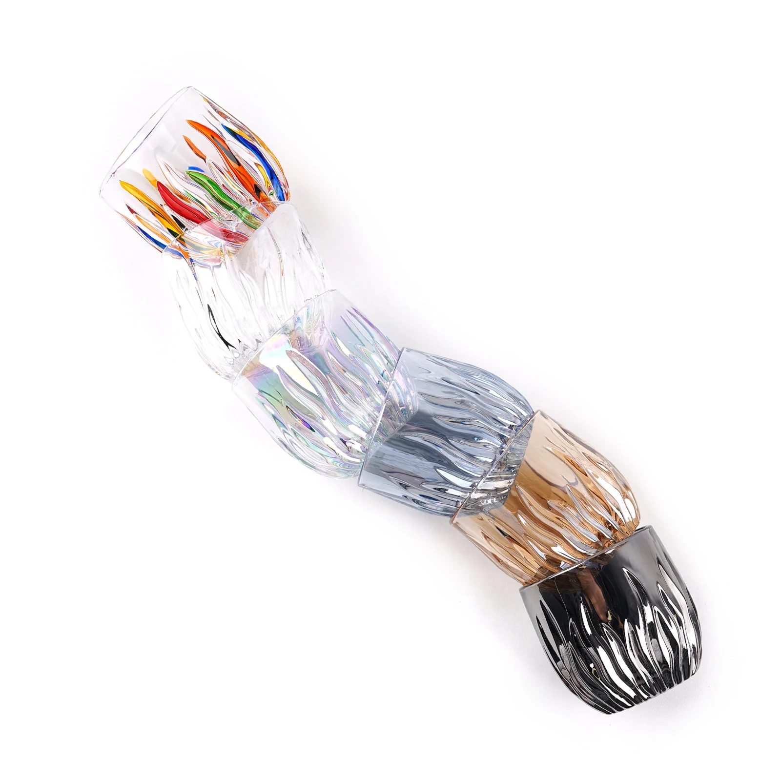 IKAPE Espresso/Flat White Cup 270ml Capacity DarkRainbow - الصورة 3