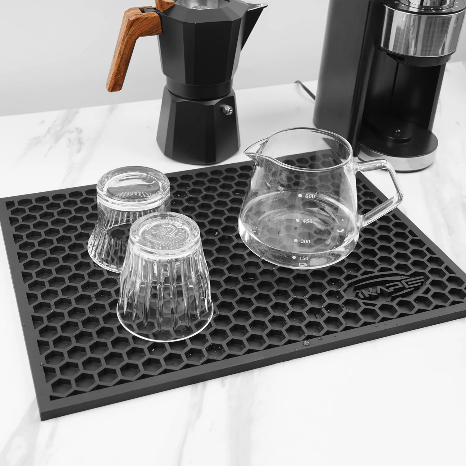 ⁦IKAPE Drying Coffee Maker Mat, Multi-functional Water Filter Mat⁩ - الصورة ⁦6⁩