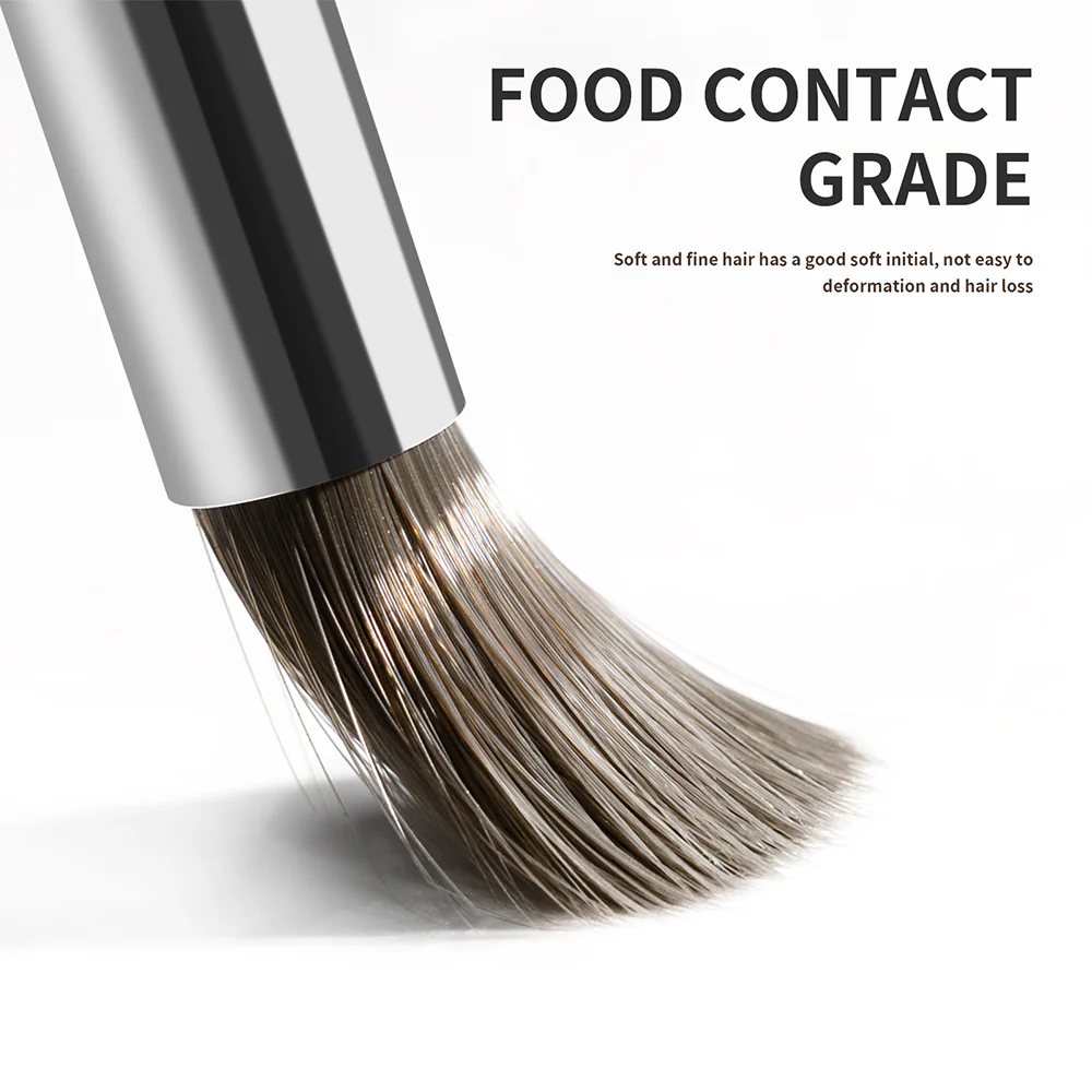 ⁦IKAPE Espresso Walnut Wood Handle Clean Brush⁩ - الصورة ⁦3⁩