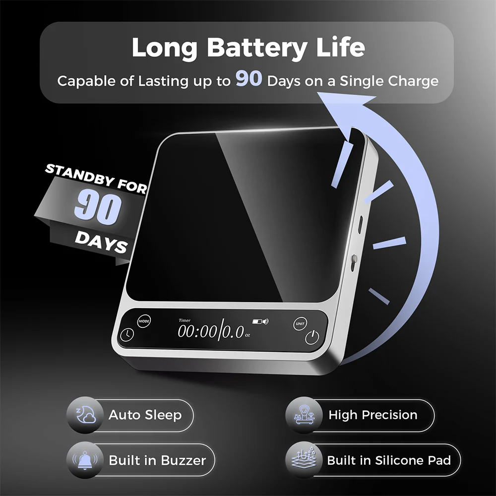 IKAPE Smart Electronic Coffee Scale with Bluetooth APP_V2 Pro - الصورة 5